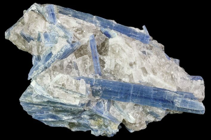 Vibrant Blue Kyanite Crystals In Quartz - Brazil #80378